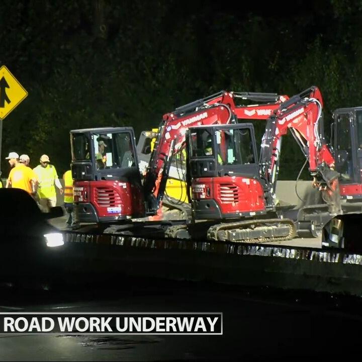 Crews begin to make bridge repairs on I-65 South in downtown Louisville